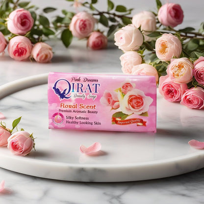 Qirat Beauty Soap Pink Floral Scent (6 Pieces)