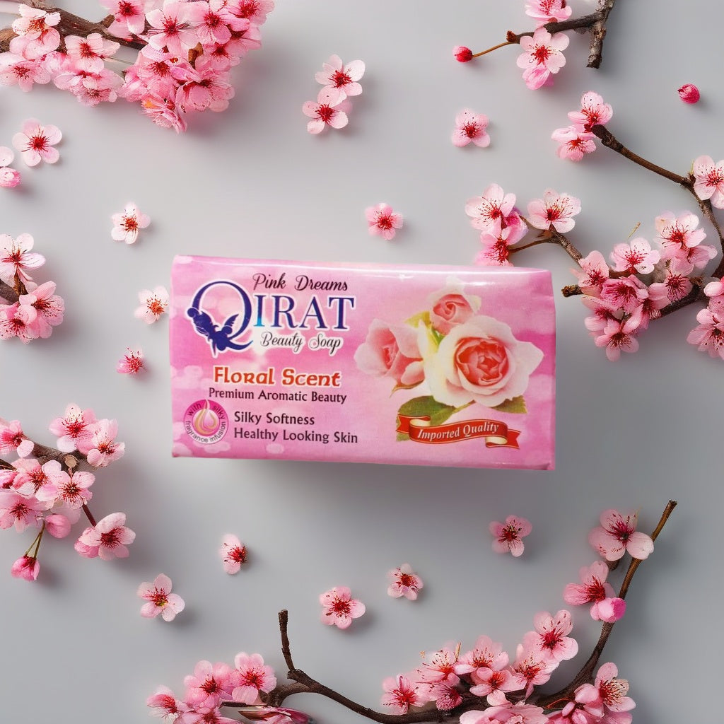 Qirat Beauty Soap Pink Floral Scent (6 Pieces)